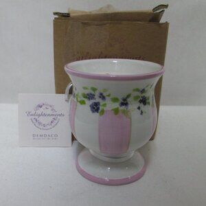 Demdaco Faith votive Enlightenments Sandlewood ceramic candle Vintage NIB NEW